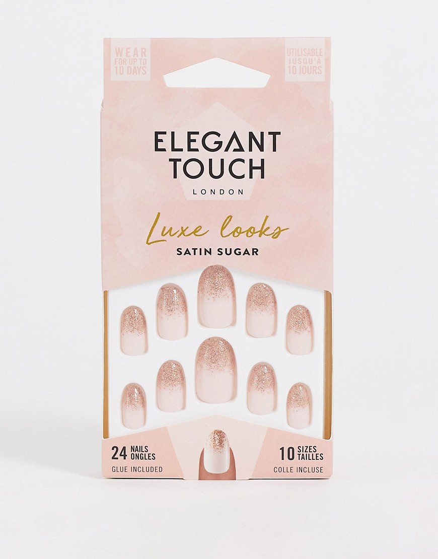 Elegant Touch Luxe Looks False Nails - Satin Sugar-Multi