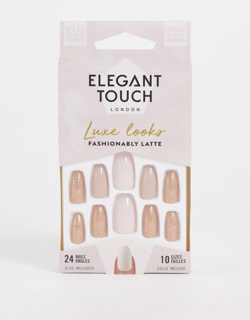 Elegant Touch – Luxe Looks – Kunstnägel - Fashionably Latte