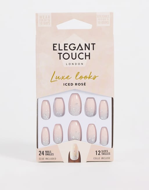 Elegant Touch Luxe Looks Kunstnägel Iced Rose Asos 6764