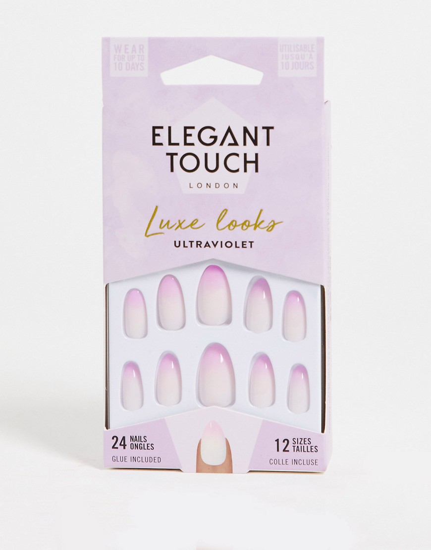 elegant touch - luxe looks - ultra violet - lösnaglar-lila