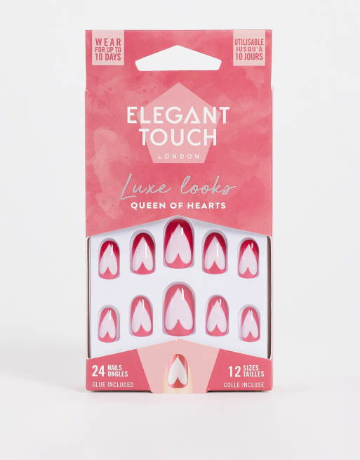 Elegant Touch – Luxe Looks – Zestaw sztucznych paznokci - Queen of Hearts