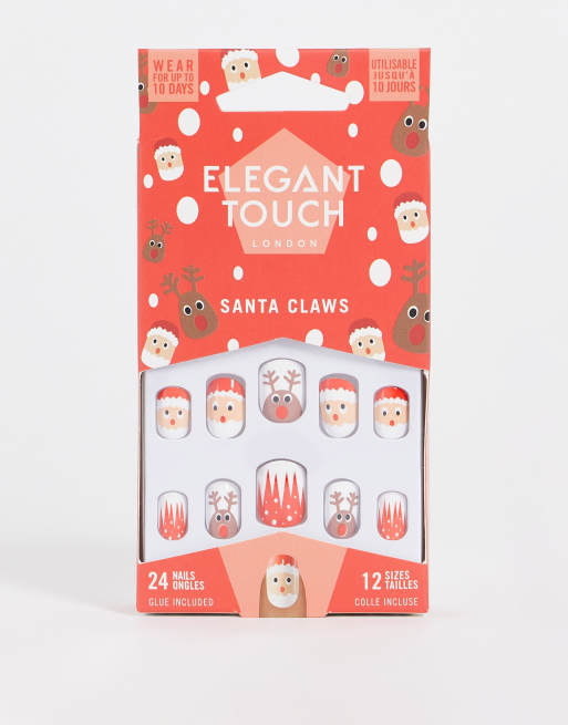 Elegant Touch – Luxe Looks – Zestaw sztucznych paznokci – Santa Claws