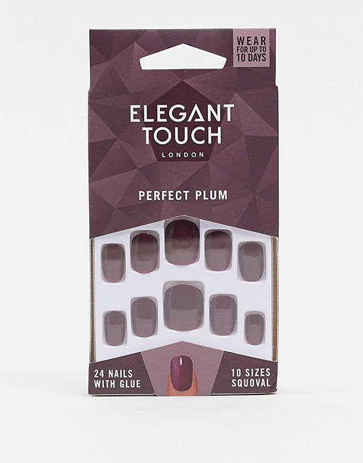 Elegant Touch Perfect Plum False Nails