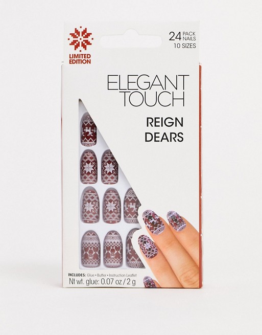 Elegant Touch Reign Dears Christmas Nails