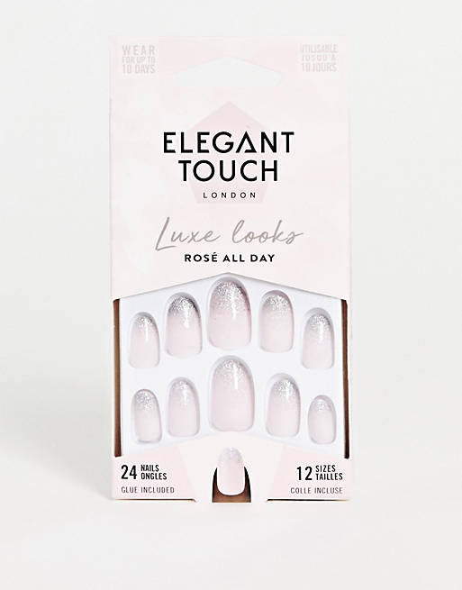 Elegant Touch Rose All Day False Nails