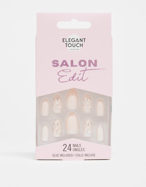 Elegant Touch – Salon Edit Silver Linings – Sztuczne paznokcie