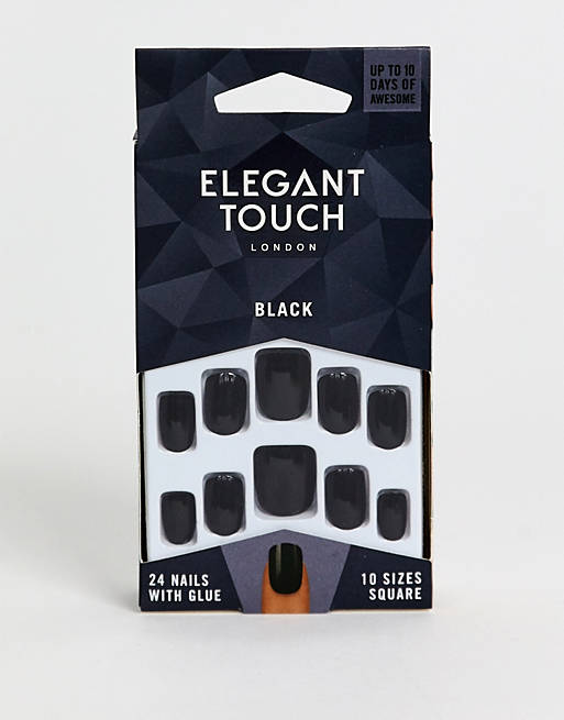 Elegant Touch - Sztuczne kwadratowe paznokcie