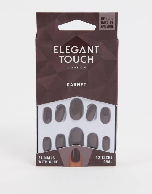 Elegant Touch – Sztuczne paznokcie w kolorze granatu
