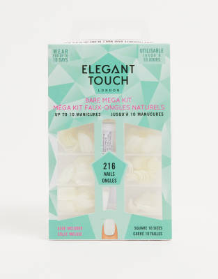 Elegant Touch Totally Bare Square False Nails Kit - ASOS Price Checker