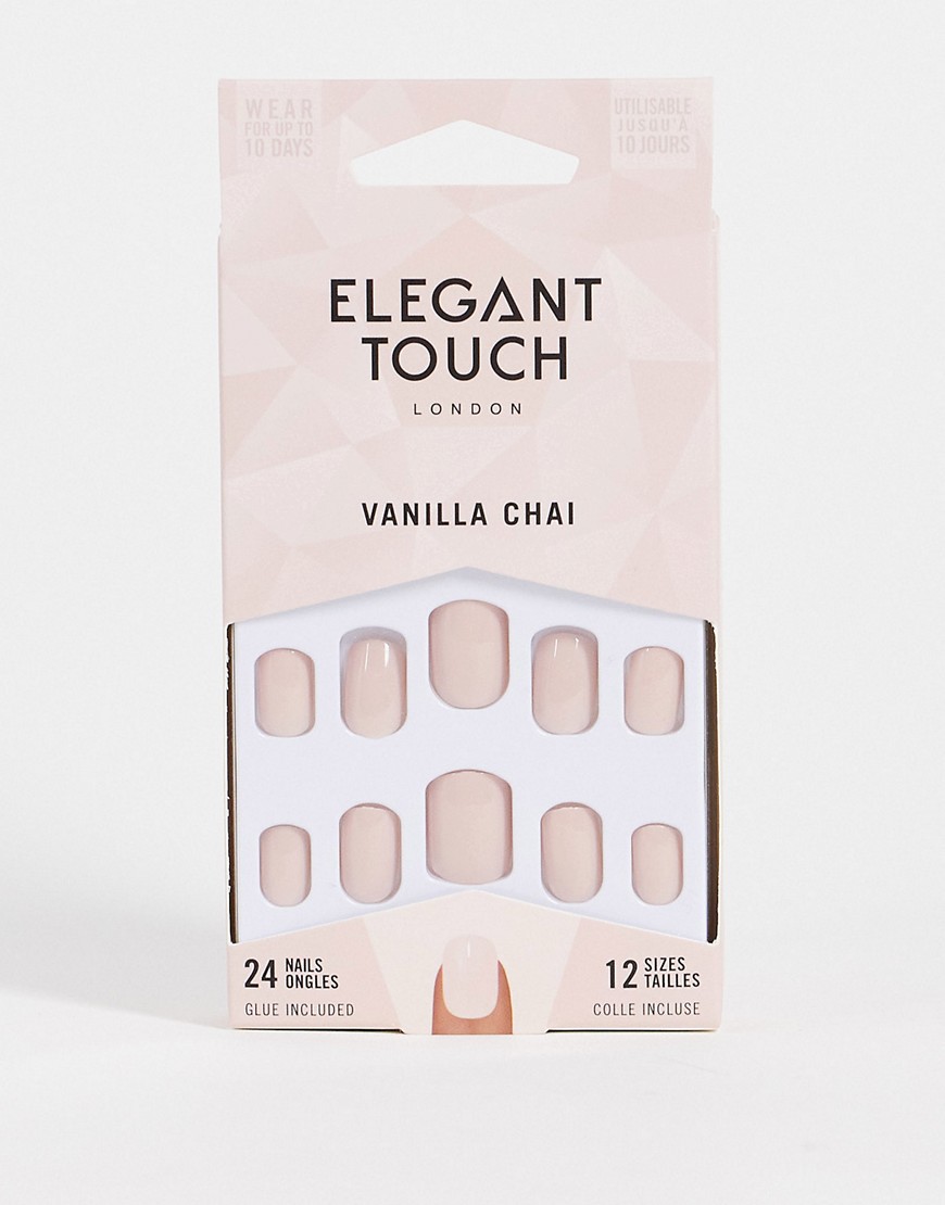 Elegant Touch Vanilla Chai False Nails-Pink