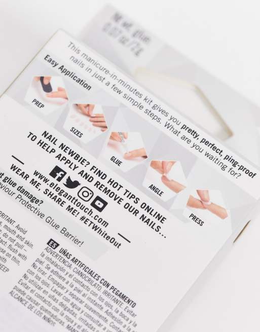 Elegant Touch – White Out – Sztuczne paznokcie, 3 z 4