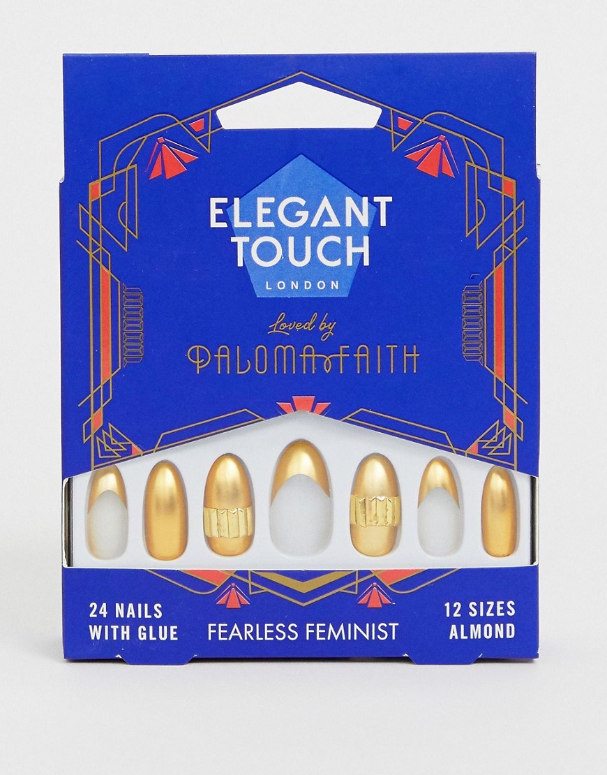 Elegant Touch - X Paloma Faith - Valse nagels - Onbevreesde feministe-Goud