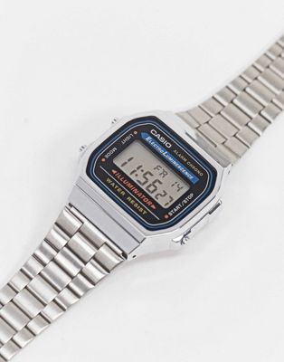 фото Электронные часы-браслет casio-серебряный