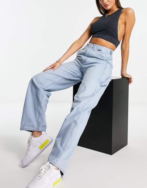 Elelement Utility jeans in bleached denim , 2 of 4
