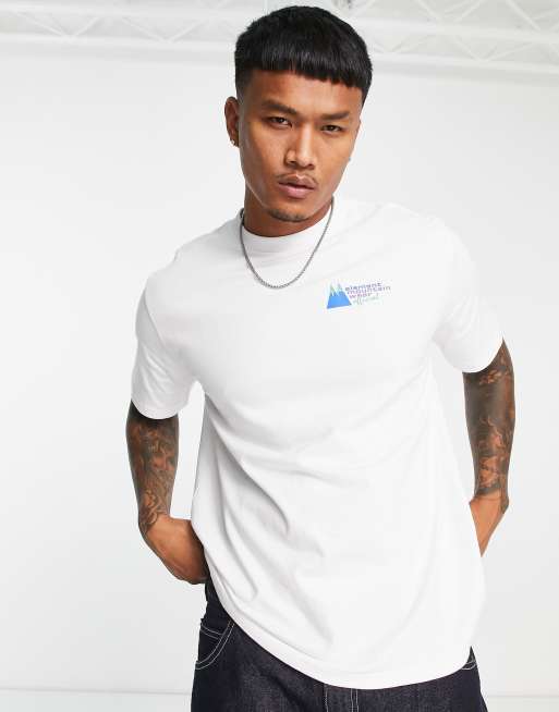 Først amplifikation Minearbejder Element - 100% - Hvid T-shirt med print på ryggen | ASOS