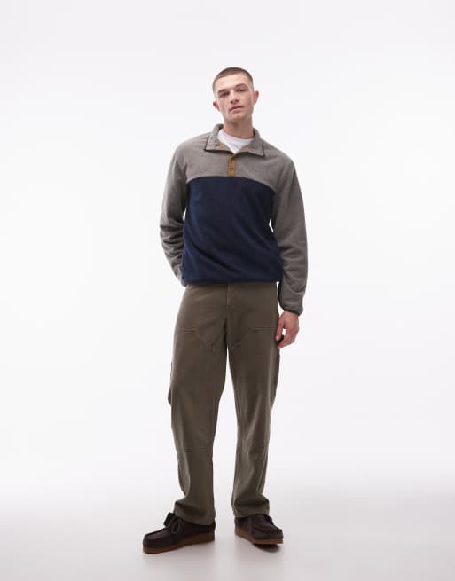 Element - Abenaki - Marineblå polar-fleece med halv hals, 2 af 5