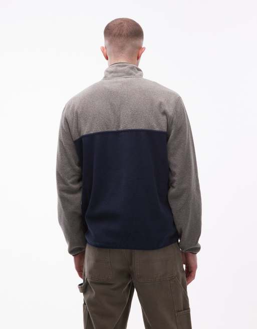 Element - Abenaki - Marineblå polar-fleece med halv hals, 3 af 5