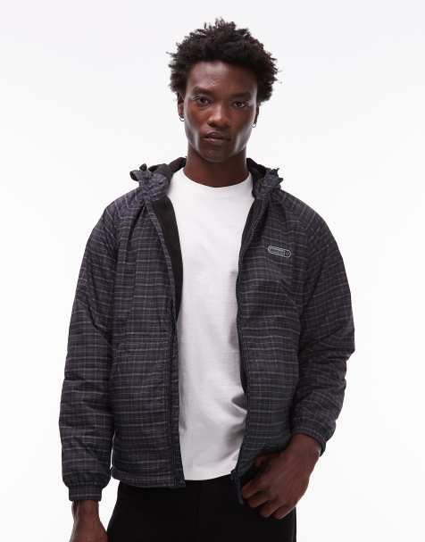 Element – Alder 2.0 – Trainingsjacke in Marineblau kariert - view 1