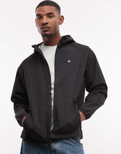 Element Alder waterproof shell rain coat in black, 4 of 5