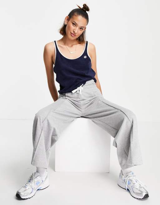 Element - Alexis - Canotta in velluto blu navy 