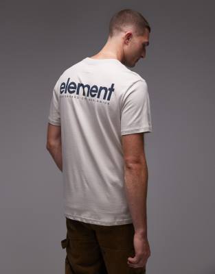 Element Back Print Logo T-shirt In White