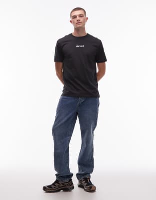 Element Back Print Logo T-shirt In Black