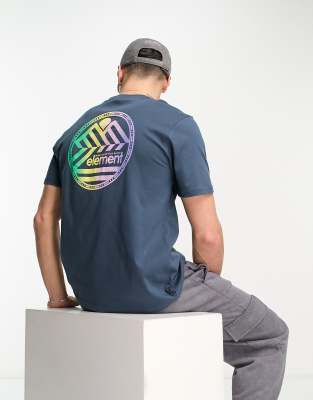Element Element back print t-shirt in black