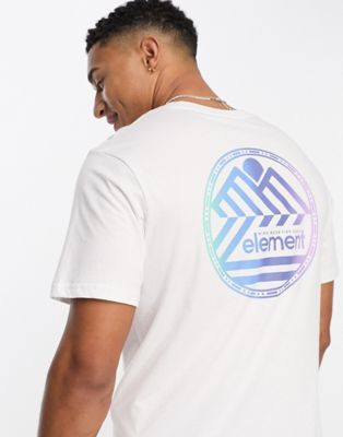 Element back print t-shirt in white