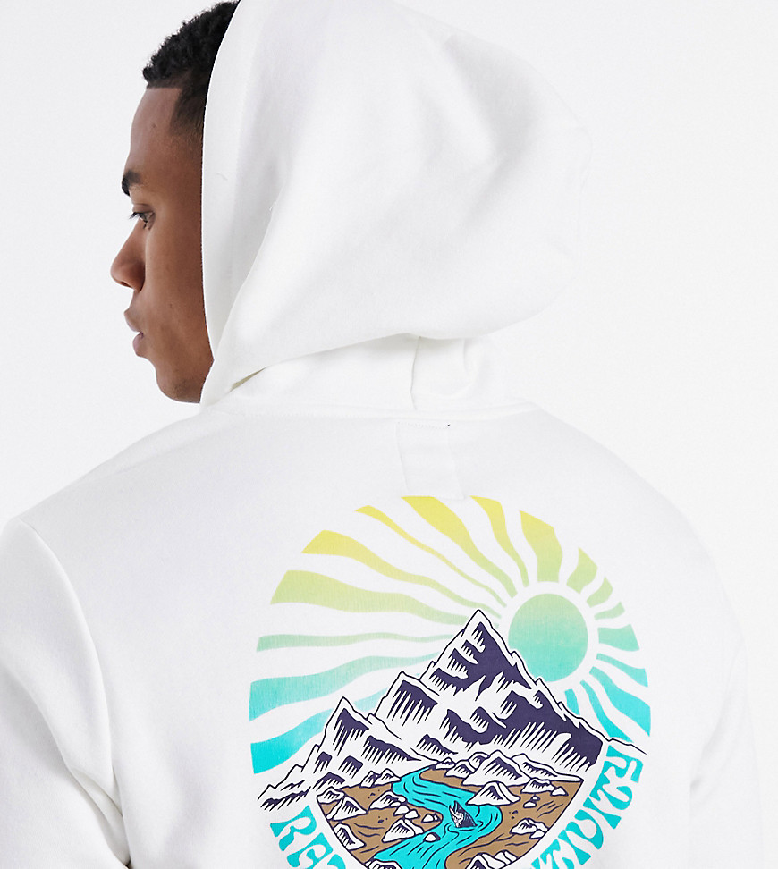 Element Balmore back print hoodie in white Exclusive at ASOS