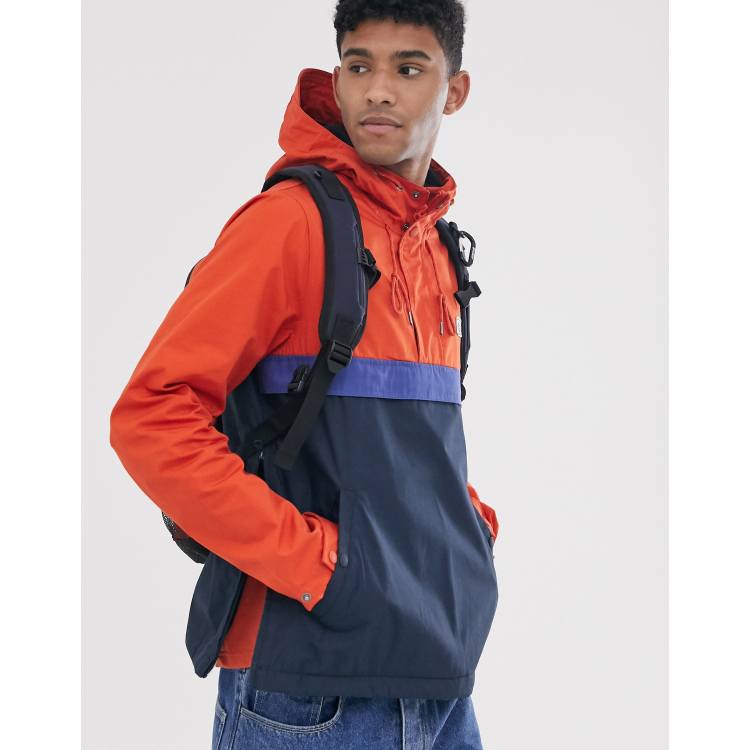 Three tone windbreaker outlet hooded