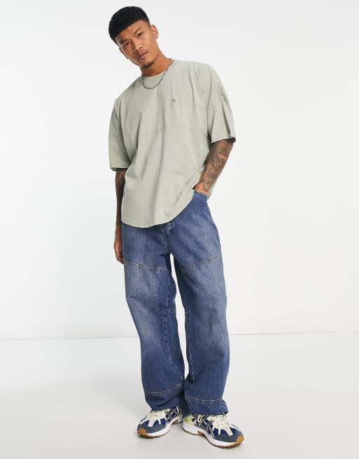 Element Belfair t-shirt in sage green, 3 of 4