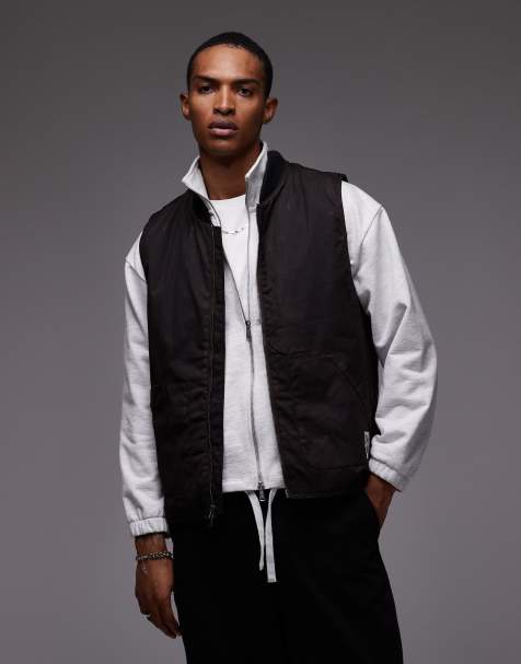 Element - Bigfoot - Mørkebrun og voksbehandlet workwear-vest i utility-stil - view 1