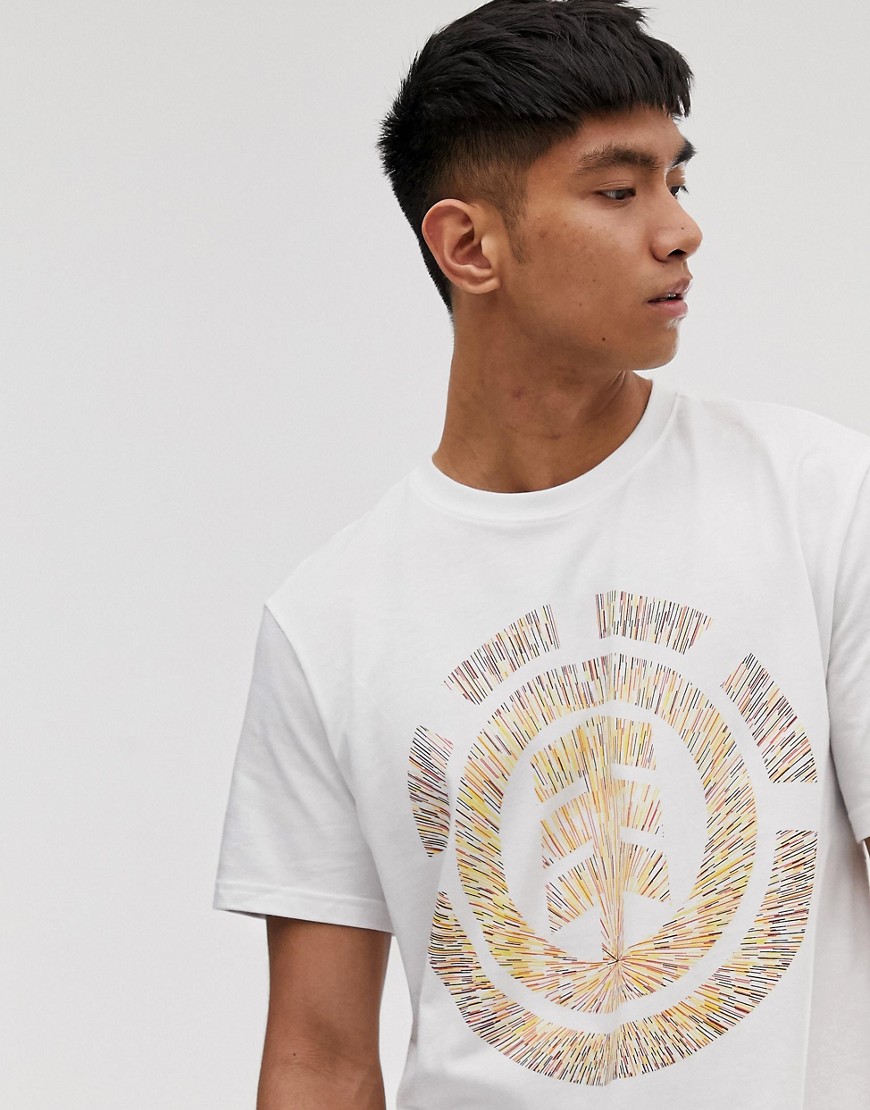Element – Brighter Days – Vit t-shirt med mönster baktill