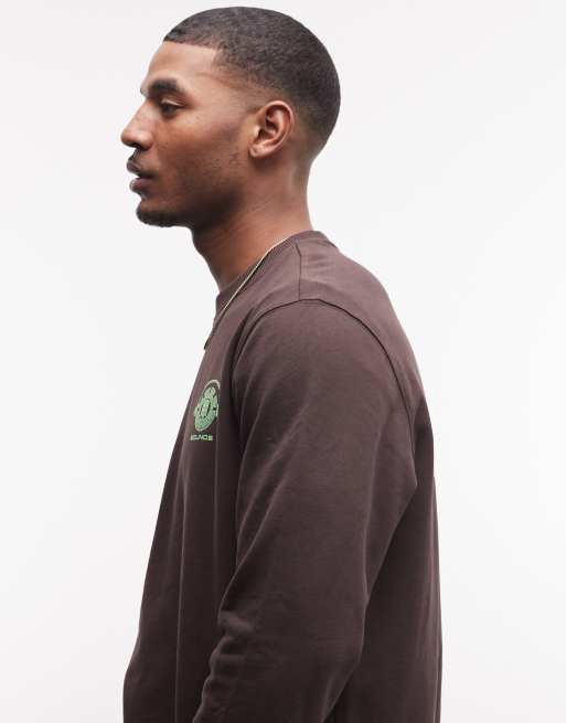 Element – Brun sweatshirt med tryck, 5 av 5