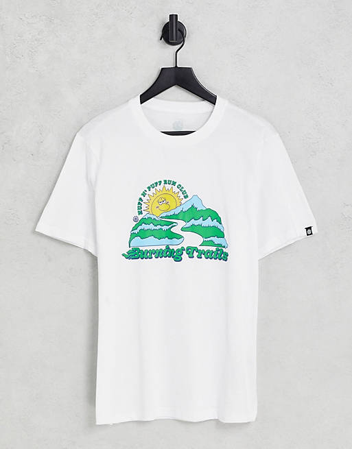 Element Burning Trail t-shirt in white