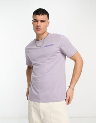 Element chest logo T-shirt in lavender-Purple
