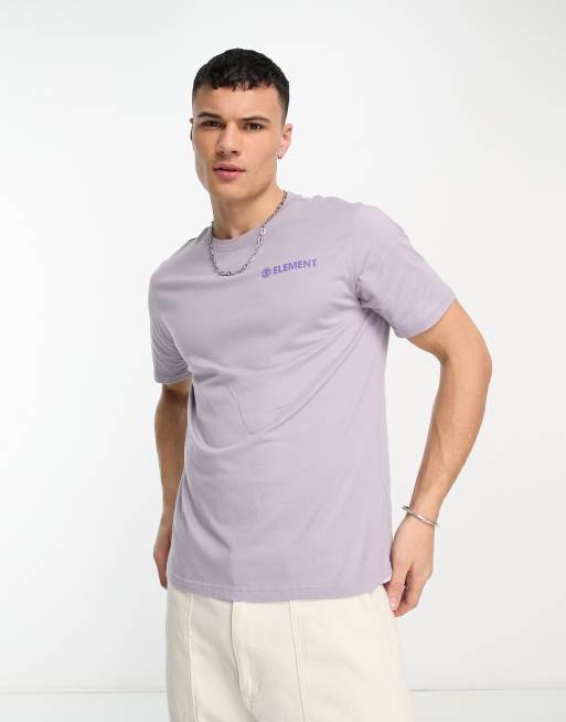 Element chest logo t-shirt in lavender | ASOS