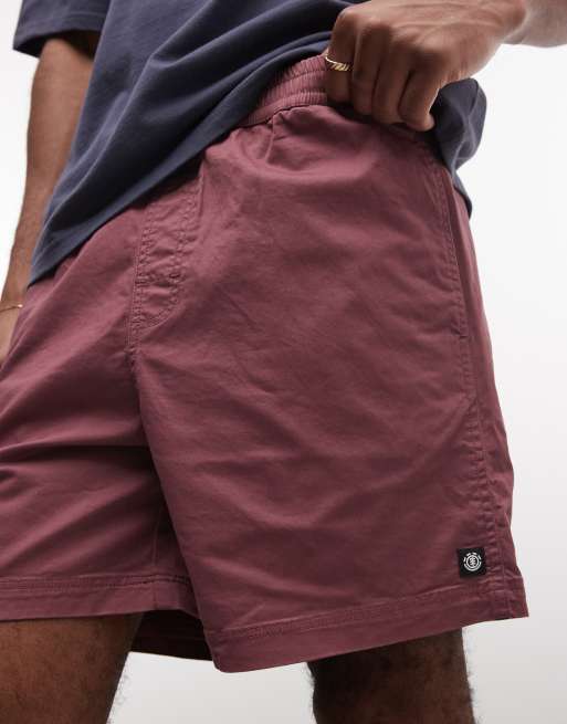 Element - Chino corti color mora con coulisse