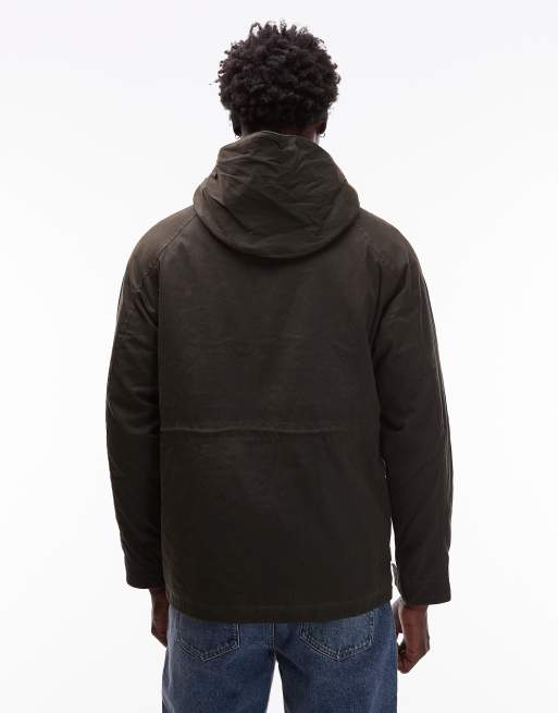 Element – Ciemnozielona woskowana parka, 3 z 5