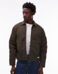 [Element] Element corduroy garage jacket in dark brown S CORDUROY CHECK