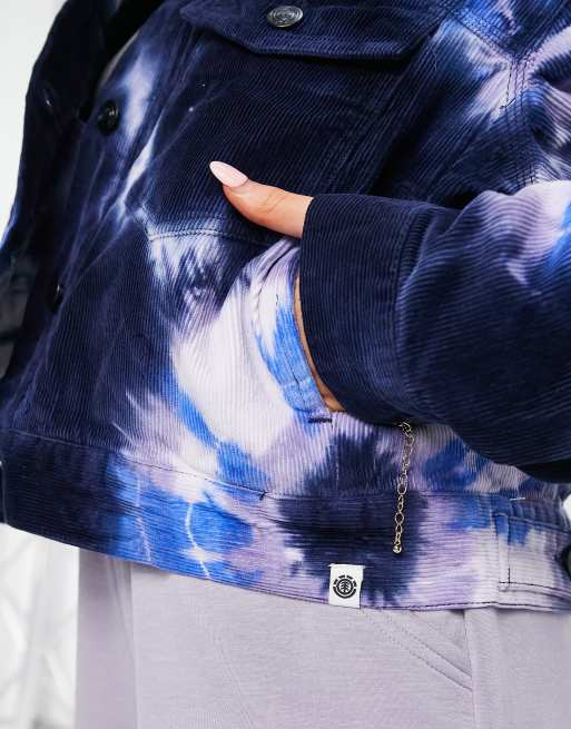 Element Craft cord jacket in blue tie dye | ASOS