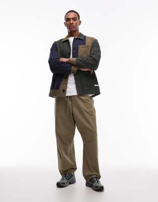 Element Crossroads Patchwork Overshirt In Multi