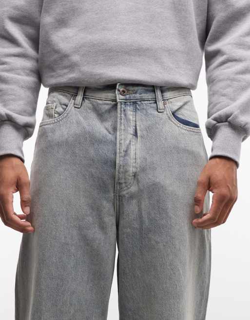 Element denim baggy jeans in light blue wash, 5 of 5