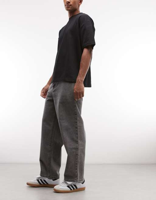 Element denim baggy jeans in mid grey, 3 of 5