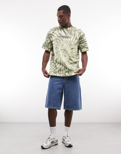 Element denim jorts in mid blue - view 1