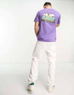 Element digital outdoor logo T-shirt in purple