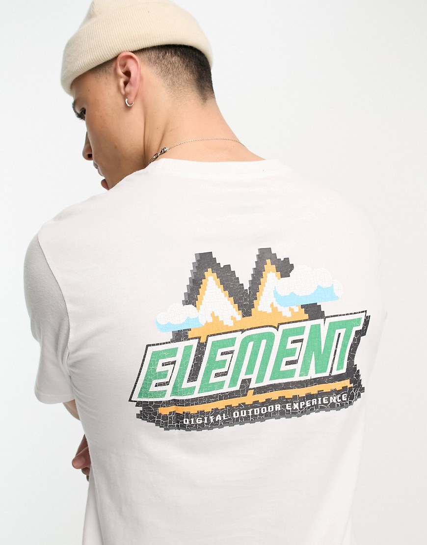 Element digital outdoor logo t-shirt in white