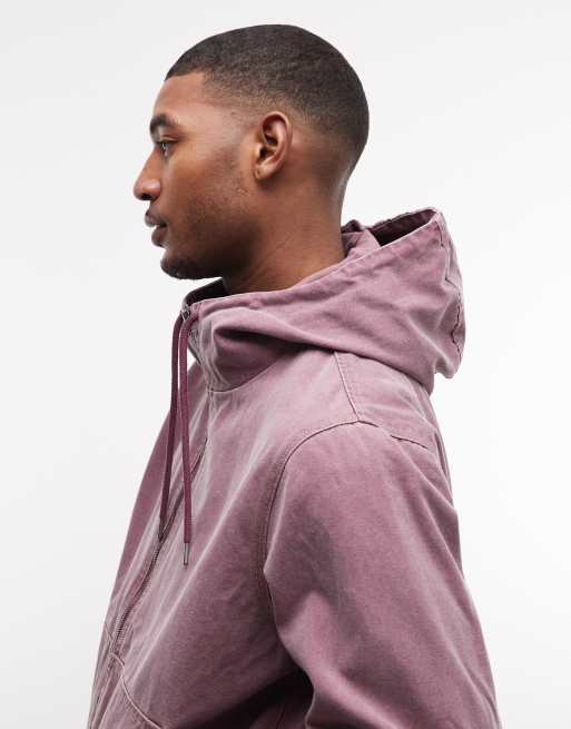 Element dulcey canvas hooded jacket  in washed pink, 5 of 5