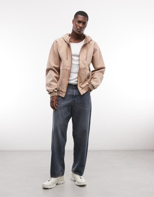 Element Dulcey denim hooded jacket in beige wash, 2 of 5