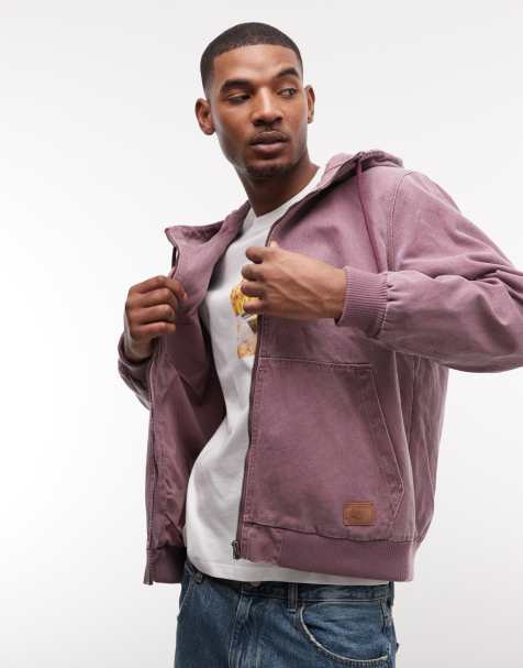 Element - Dulcey - Jack van canvas met capuchon in roze met wassing - view 1